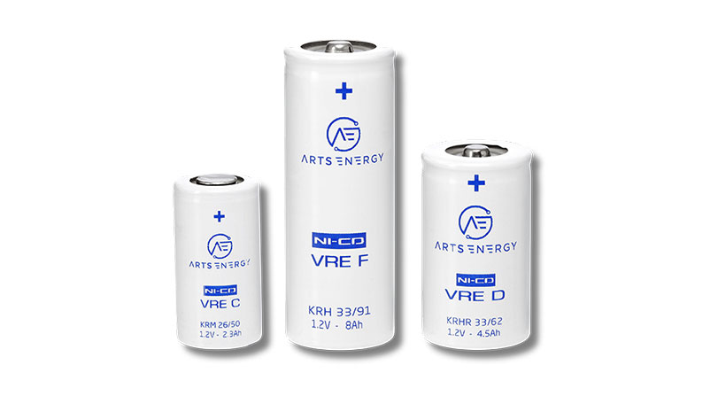 Batteries Ni-Cd fabriquées par ARTS Energy